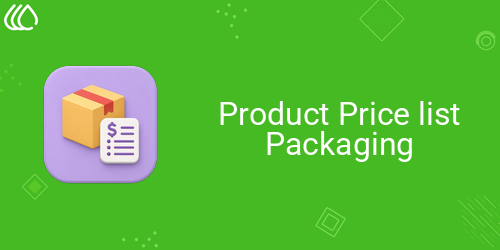 Product Price list Packaging