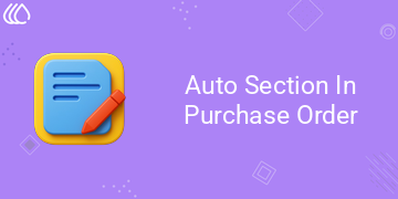 Auto Section In Purchase Order