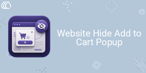 Website Hide Add to Cart Popup