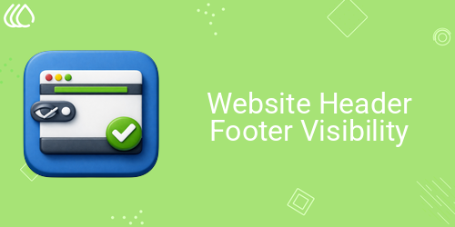 Website Header Footer Visibility