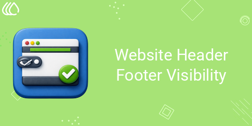 Website Header Footer Visibility
