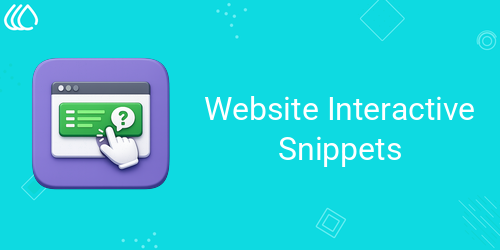 Website Interactive Snippets