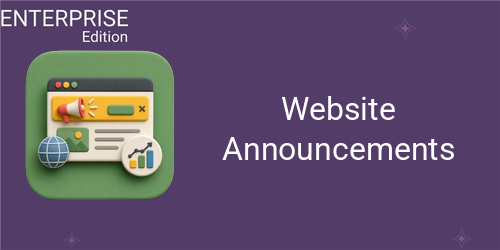 Website Announcements For Enterprise