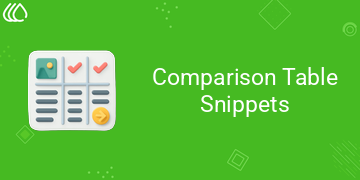 Comparison Table Snippets