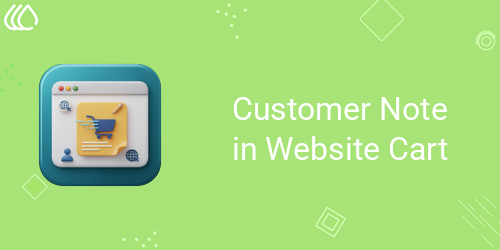 Customer Note in Website Cart/Order