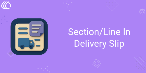 Section In Delivery Slip