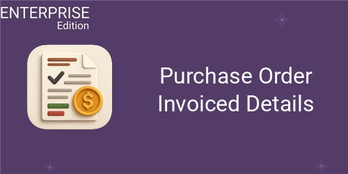 Purchase Order Invoiced Details For Enterprise