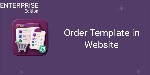Order Template in Website | Website Order Template For Enterprise