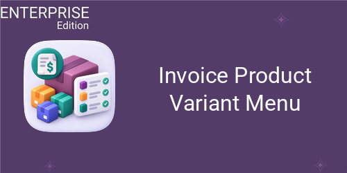 Invoice Product Variant Menu For Enterprise