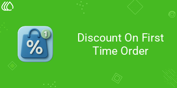 Discount On First Time Order