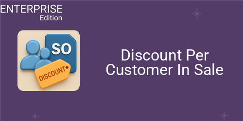Discount Per Customer In Sale For Enterprise