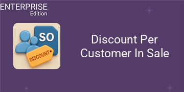 Discount Per Customer In Sale For Enterprise