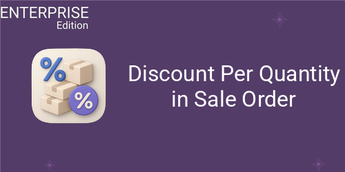 Discount Per Quantity in Sale Order For Enterprise