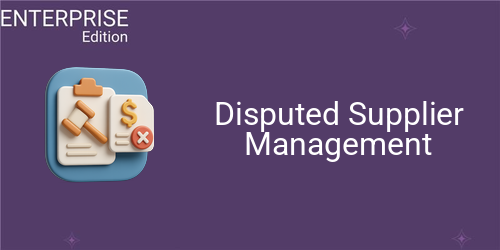 Disputed Supplier Management For Enterprise