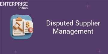 Disputed Supplier Management For Enterprise