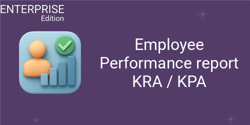 Employee Performance report KRA / KPA For Enterprise