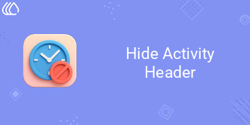 Hide Activity Header