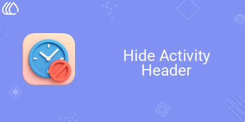 Hide Activity Header