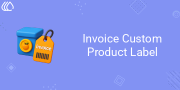 Invoice Custom Product Label With Direct Print
