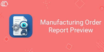 Manufacturing Order Report Preview