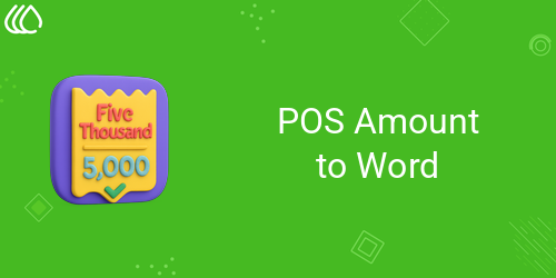 POS Amount to Word