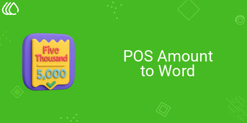 POS Amount to Word