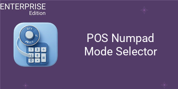 POS Numpad Mode Selector For Enterprise
