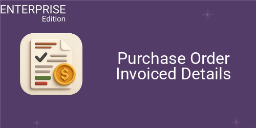 Purchase Order Invoiced Details For Enterprise