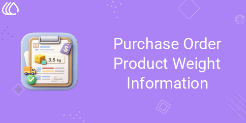 Purchase Order Product Weight Information