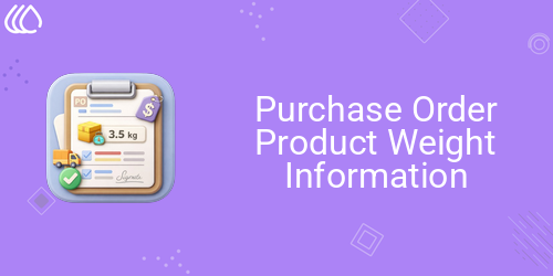 Purchase Order Product Weight Information