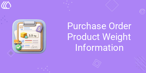 Purchase Order Product Weight Information