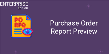 Purchase Order Report Preview For Enterprise