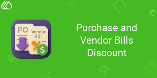 Purchase and Vendor Bills Discount