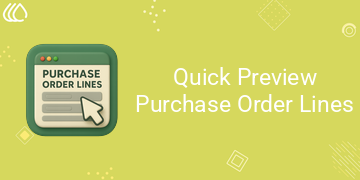 Quick Preview Purchase Order Lines