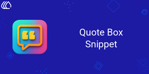 Quote Box Snippet