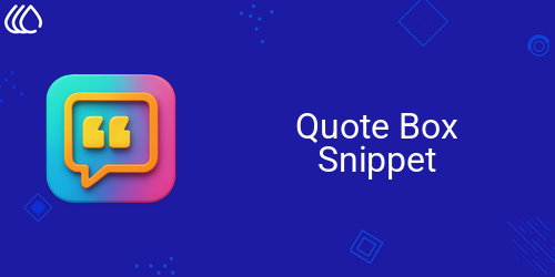 Quote Box Snippet