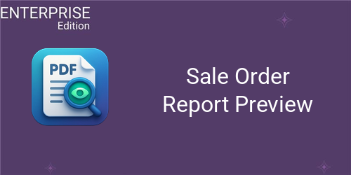 Sale Order Report Preview For Enterprise