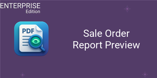Sale Order Report Preview For Enterprise