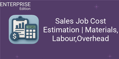 Sales Job Cost Estimation For Enterprise