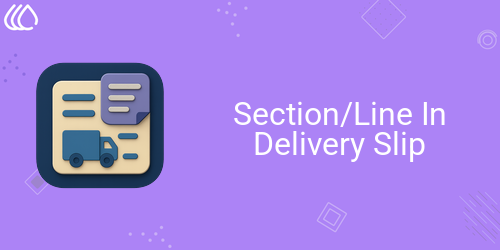 Section In Delivery Slip