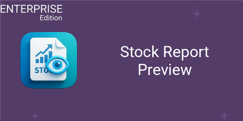 Stock Report Preview For Enterprise