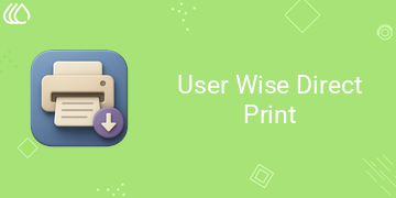 User Wise Direct Print Report