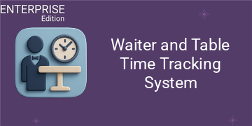Waiter and Table Time Tracking System For Enterprise