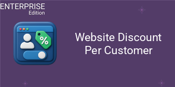Website Discount Per Customer For Enterprise