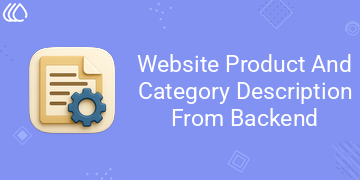 Website Product And Category Description From Backend