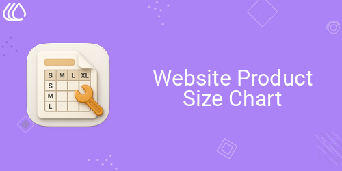 Website Product Size Chart