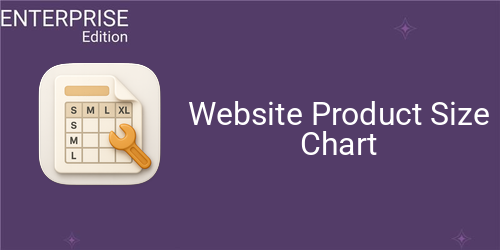 Website Product Size Chart For Enterprise