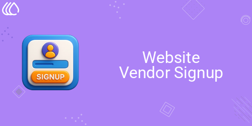 Website Vendor Signup