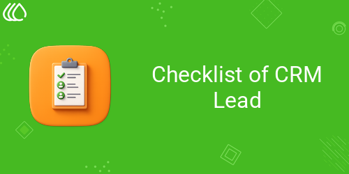 Checklist of CRM Lead
