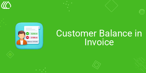 Customer Balance in Invoice
